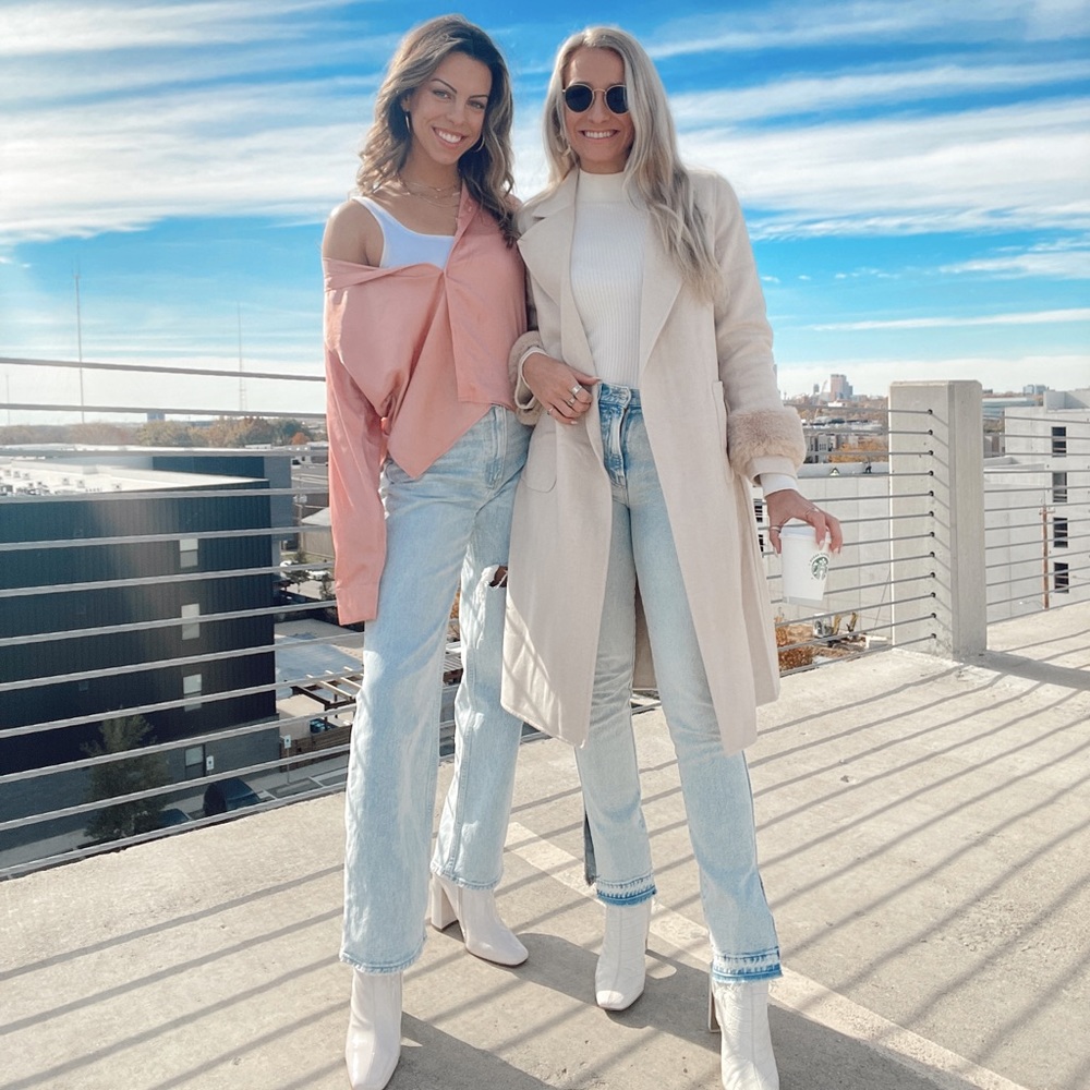 MOTHER Women Straight Leg Jeans in Light Blue